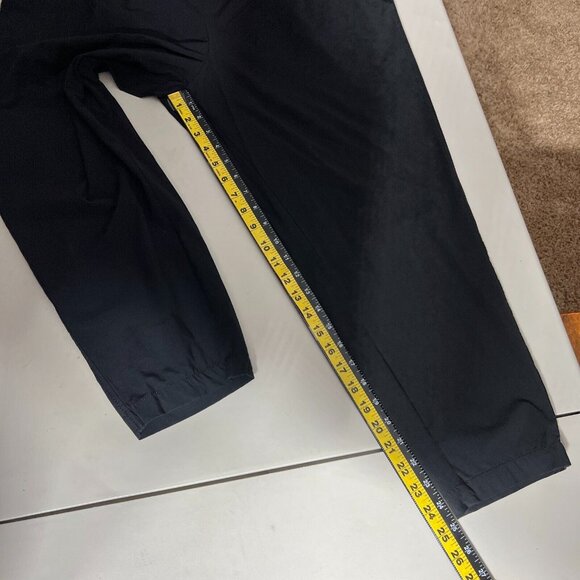 CALIA Pants Womens XL Black Cropped Pleated Stretch High Rise Tapered Activewear - Picture 3 of 10